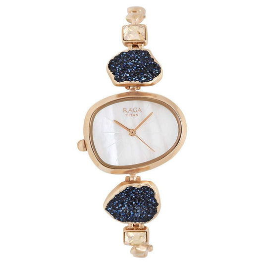 Titan Womens Raga Mother of Metallic Analogue Watch - 95093WM01 (White_Free Size)