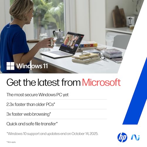 HP Omnibook X Flip OLED (Previously Envy) Intel Core Ultra 5 226V, 40 Tops (16GB LPDDR5x, 1TB SSD) 3K,120hz, 14''/35.6cm, 2-in-1, Win11, M365* Office24, Silver, 1.38kg, fm0099TU Next Gen AI Laptop