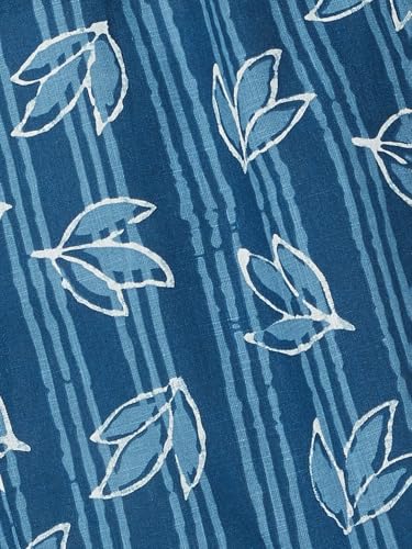 Max Women Printed Straight Kurta (Blue_S)