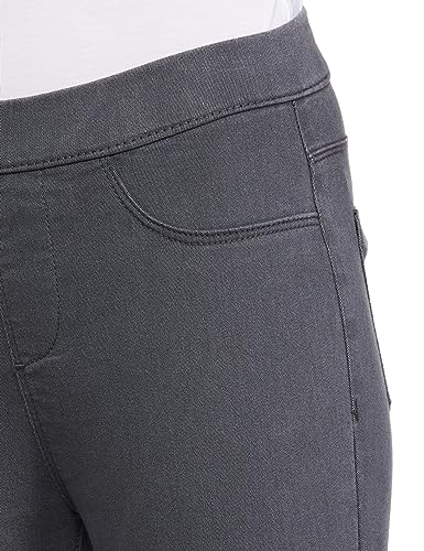 MAX Women Solid Elasticated Jeggings (NELSONLGEW3DGREY)_XXL
