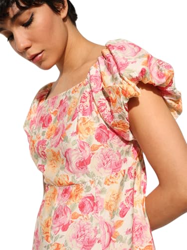 ONLY Women's Fit and Flare Multicolor Dress