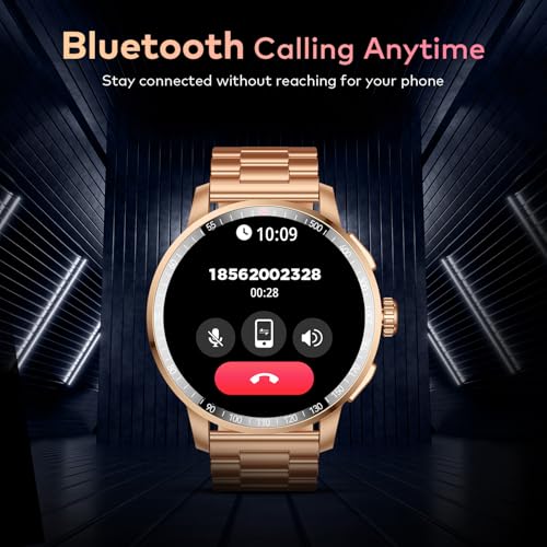 Itel Unicorn Max Smartwatch with 1.43" AMOLED Display, 1000 Nits Brightness, AI Voice Assistant, Bluetooth V5.3, IP68 Waterproof, 200+ Watch Faces, 100+ Sports Modes (Copper Gold)
