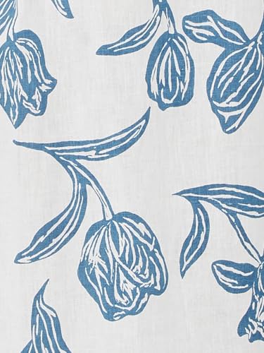 Max Women Printed Shirt Dress with Belt (White_XL)