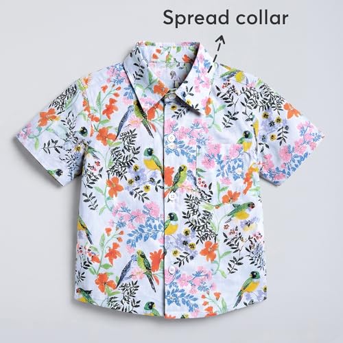 Hopscotch 2-Pc Floral Shirt & Short Set (6-7 Years)