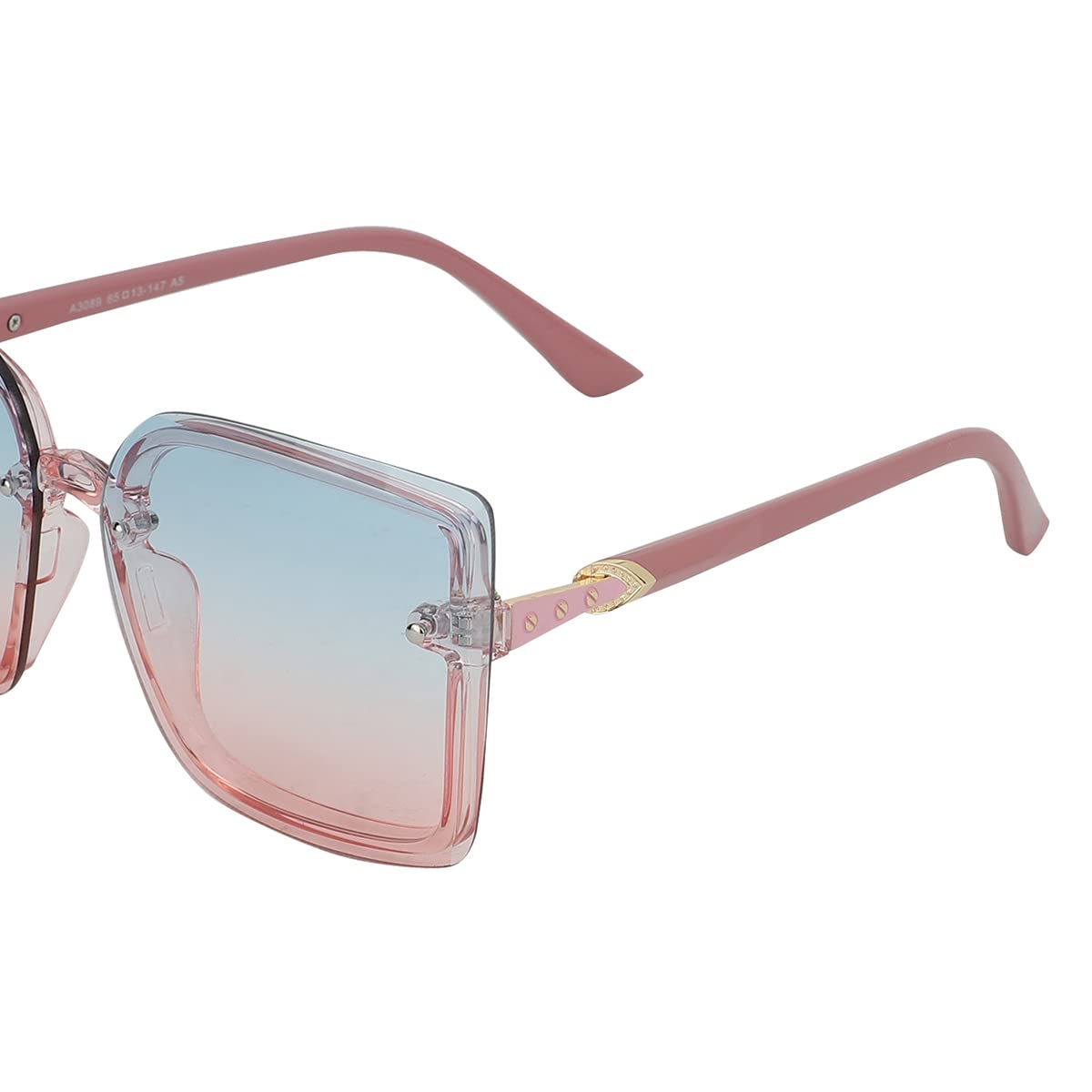 Carlton London Women Square Clear One Size Casual Winter Wear Acetate Frame UV Protected Lens Sunglasses M