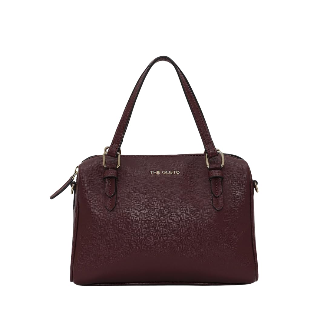 The Gusto Iris - Premium Vegan Leather Mini Duffle Bag for Women | Cross-Body Sling Bag for Women with Detachable & Adjustable Sling Strap