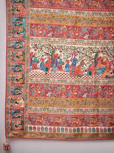 AKHILAM Women's Kanjivaram Woven Soft Silk Saree With Blouse Piece