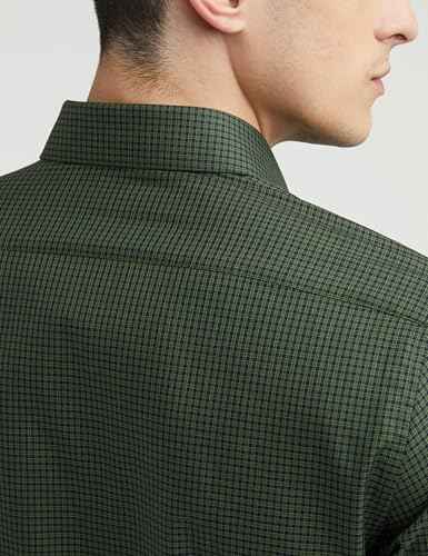 Van Heusen Men's Slim Fit Shirt (VHSFRSLBJ01503_Green 42)