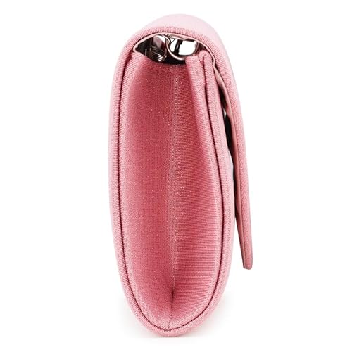 ZEVORA Women's Framed Foldover Clutch | Detachable Chain Sling Strap | Ladies Purse Wallet 03B Gold (22X12 CM)