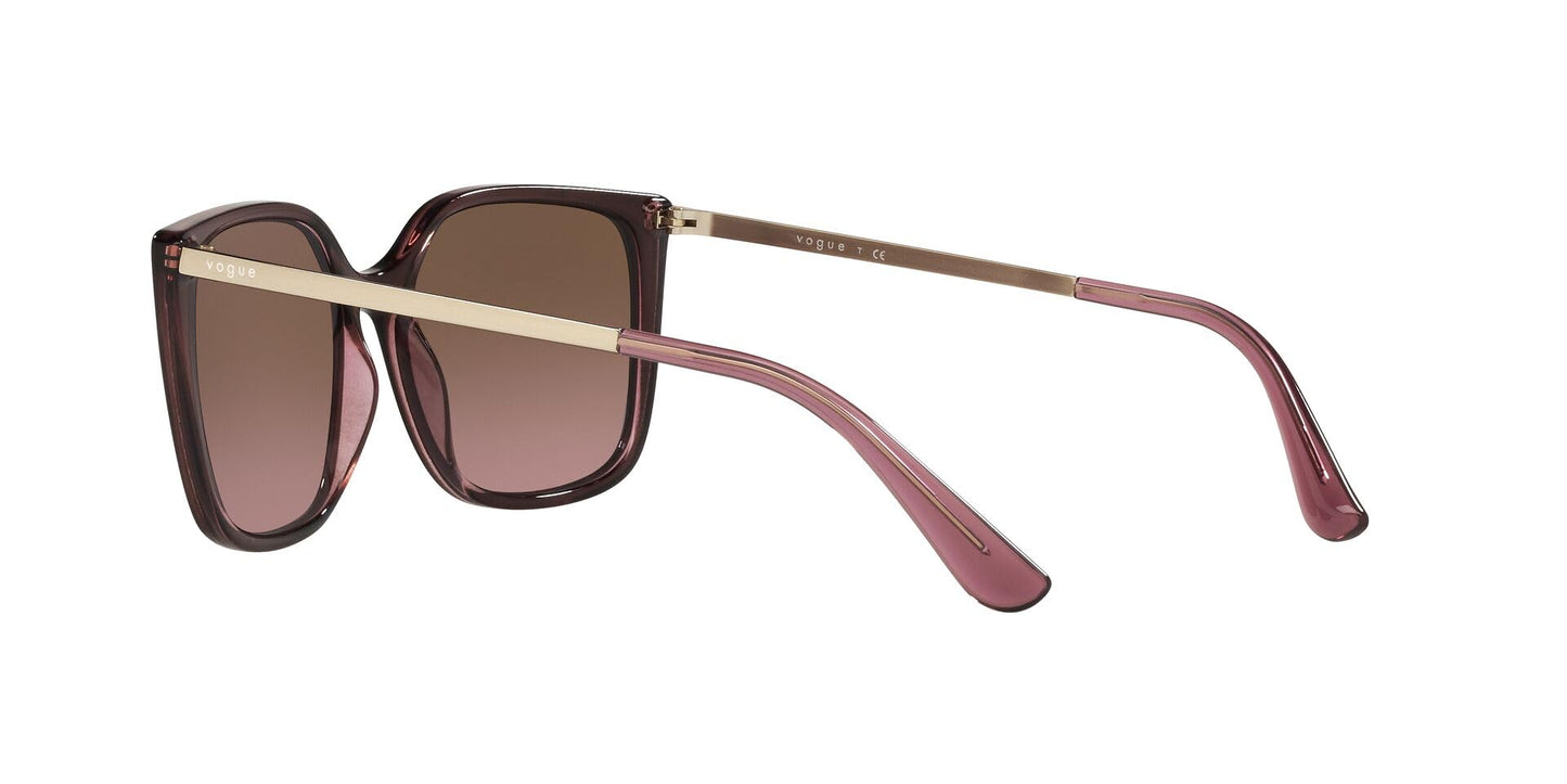 Vogue Eyewear UV Protected Square Sunglasses For Women ( 0VO5353S| 54 mm | Pink Gradient Brown)