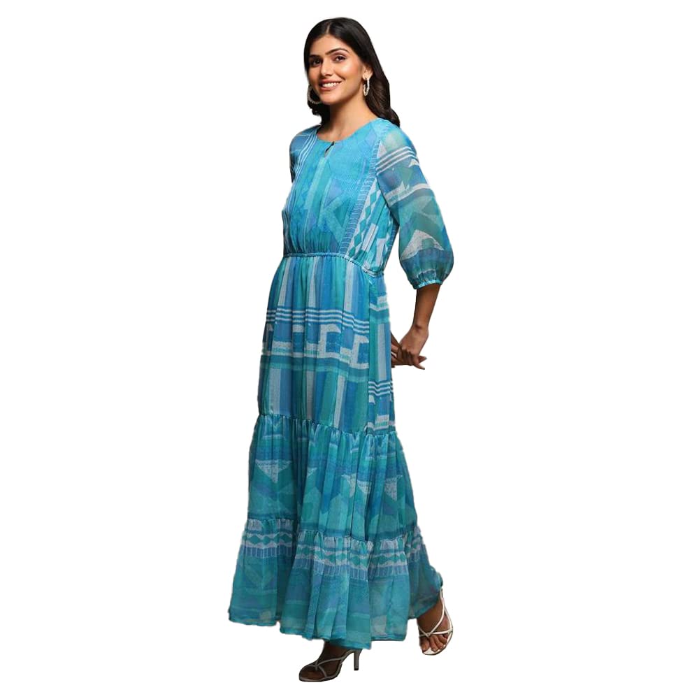 BIBA Women Printed Mix and Match(Casual D1975_Blue_36)