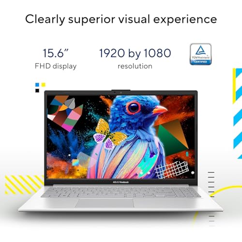 ASUS Vivobook Go 15 (2026),AMD Ryzen 5 40, AMD Radeon iGPU, 8GB RAM, 512GB SSD, FHD, 15.6"(39.6 cm),Windows 11,M365 Basic(1 Year)* Office 2024,Cool Silver,1.63 Kg,E1504FA-BQ2112WS,Thin & Light Laptop