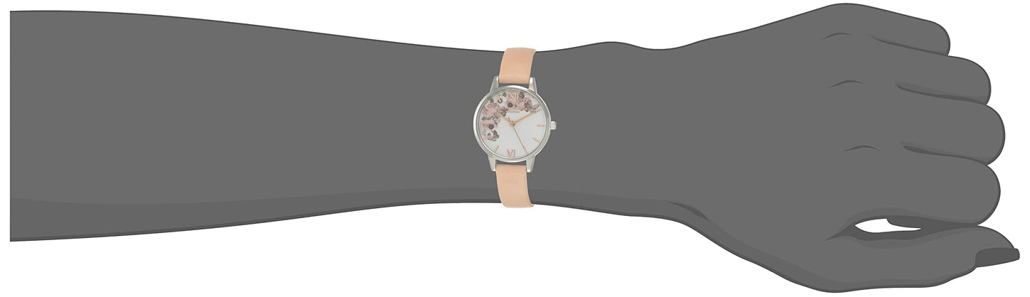 Olivia Burton Analog White Dial Women's Watch-OBGSET99