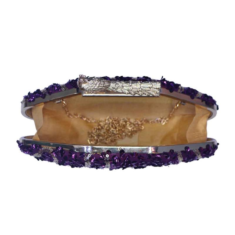 Artklim Purple Pop Sequin Clutch