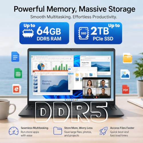Dell 15 Touchscreen Laptop, Intel 13th i5-1334U, 16GB DDR5 RAM, 512GB SSD