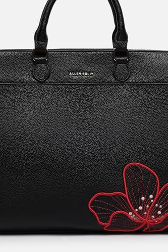 Allen Solly Womens embroidered black HANDBAG
