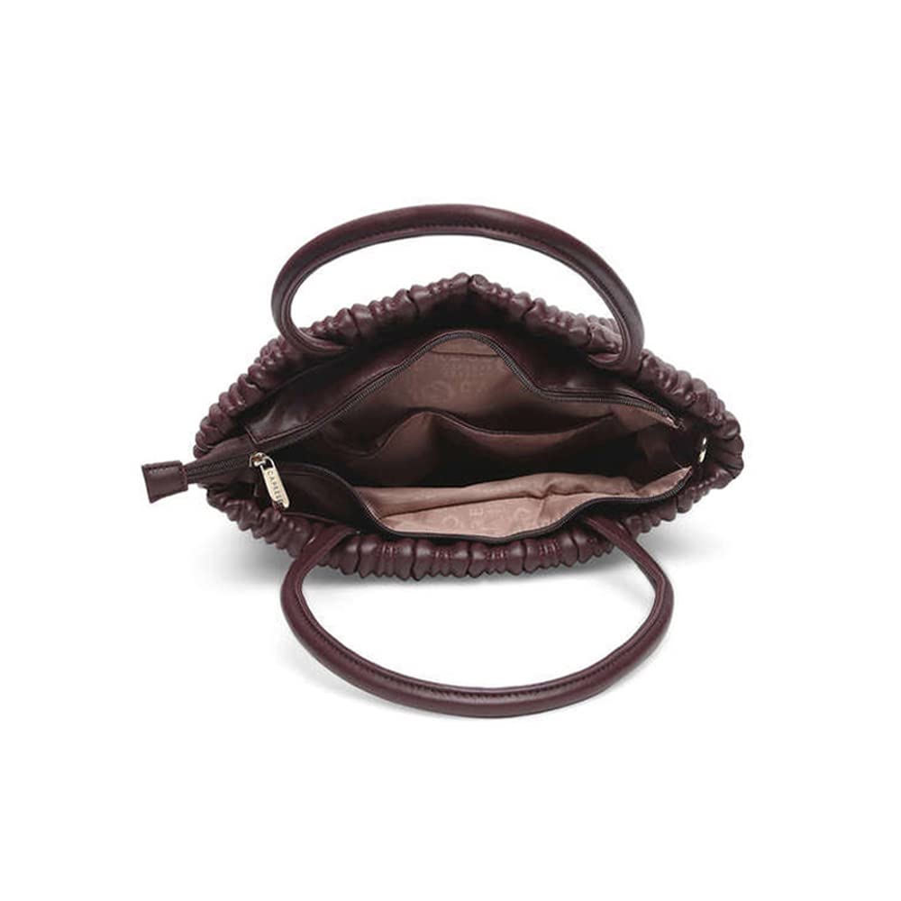 Caprese Women's Faux Leather Dasha Medium Messenger Bag (Dark Brown)