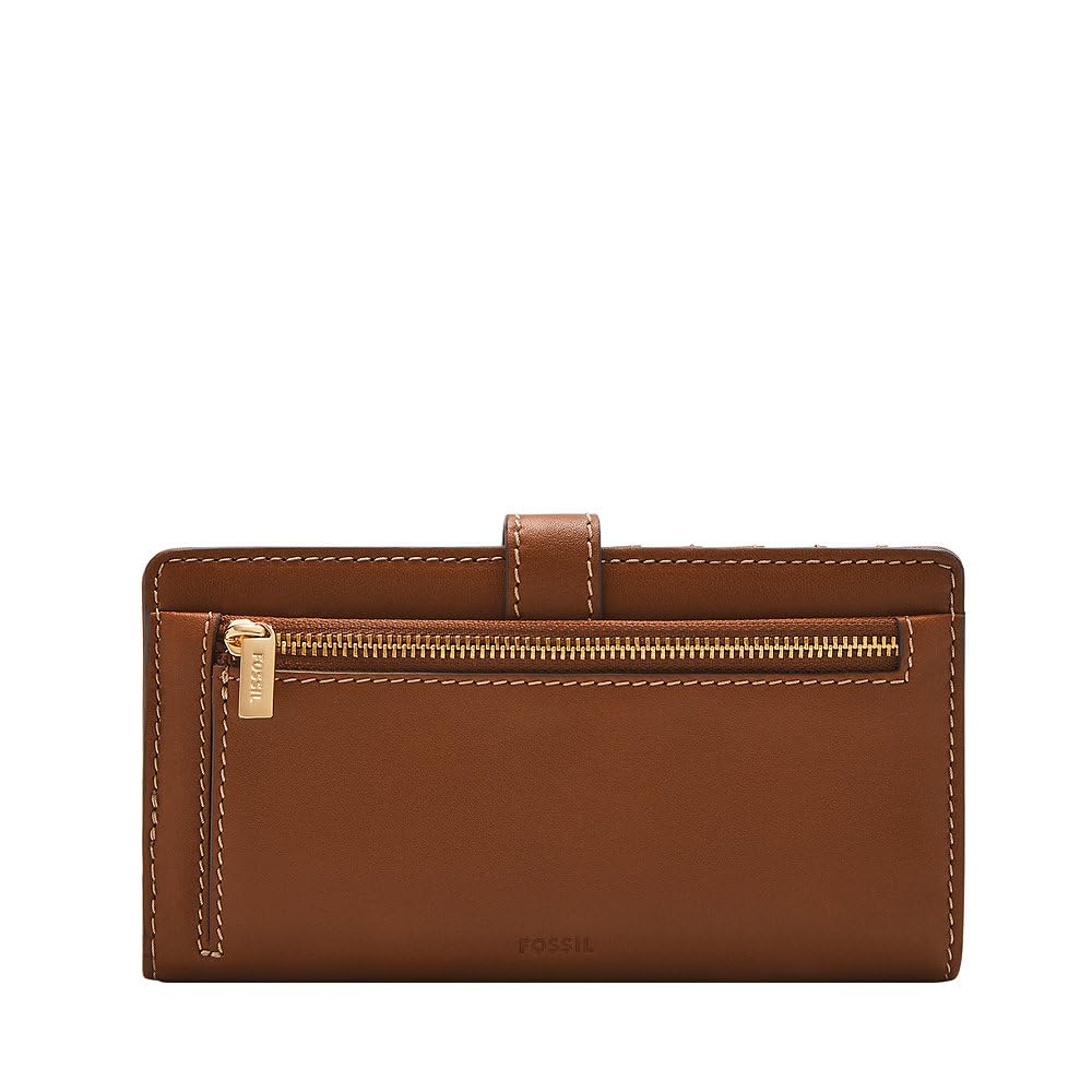 Fossil Women Leather Lennox Brown Wallet Sl10036200