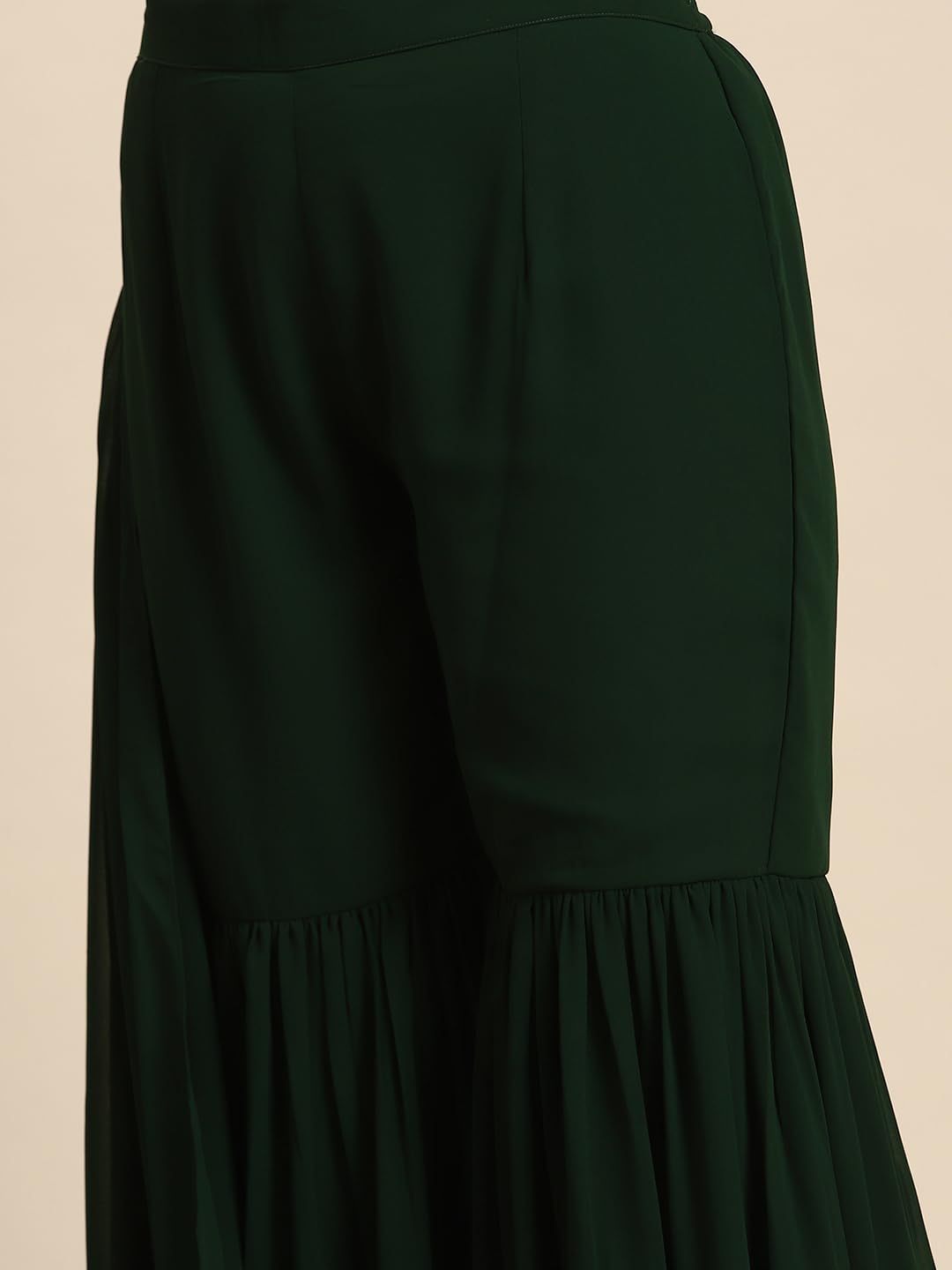 Libas Women's Georgette Saree (34709_Green)