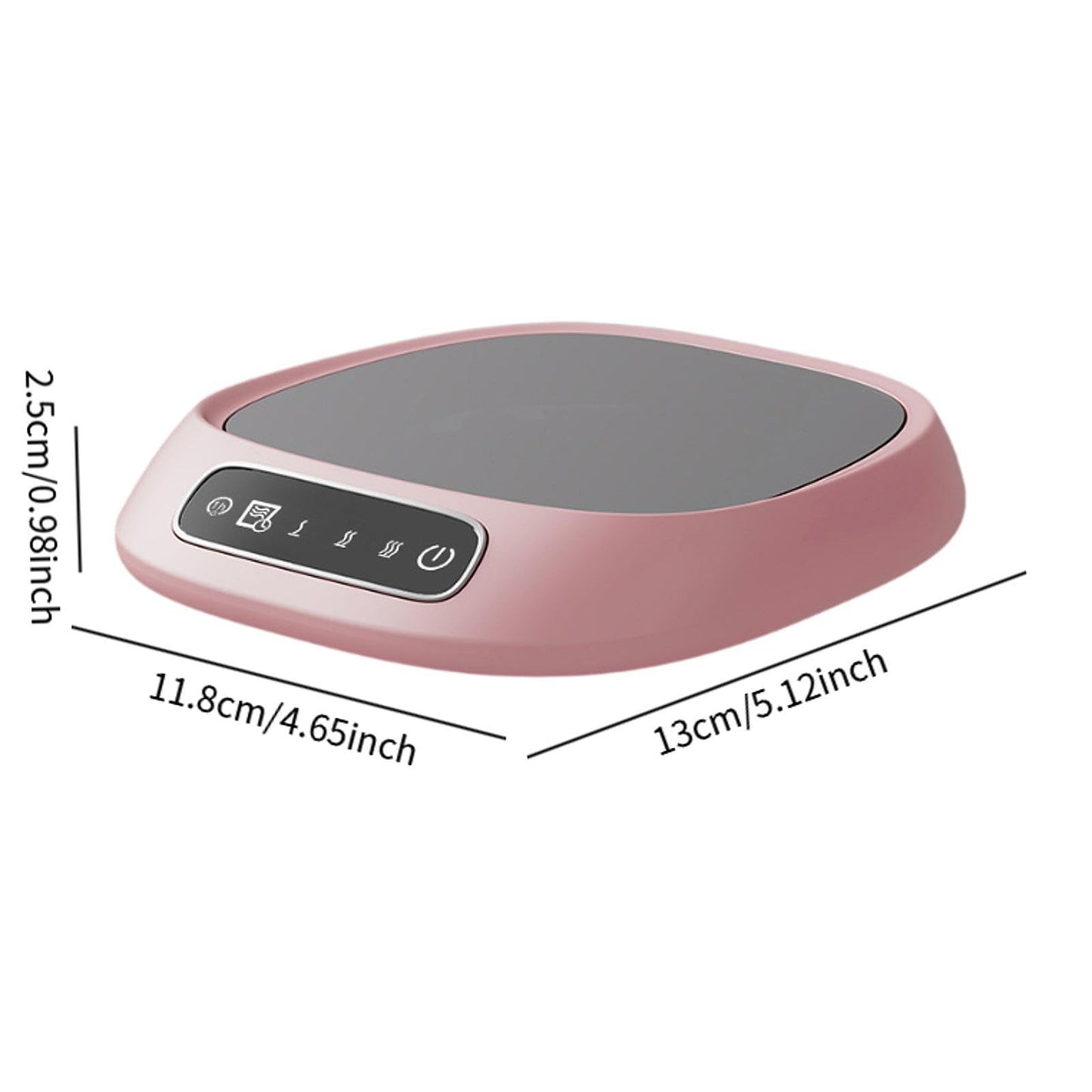 UJEAVETTE Coffee Mug Warmer Smart Beverage Cup Warmer for Milk Tea Water Hot Chocolate Pink