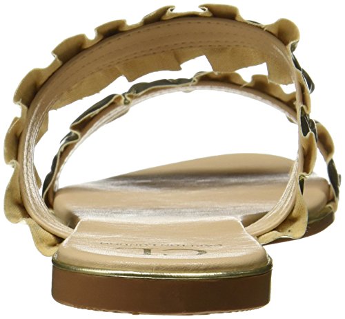 Carlton London Women's Safiyya Gold Fashion Sandals - 6 UK/India (39 EU)(CLL-4203)