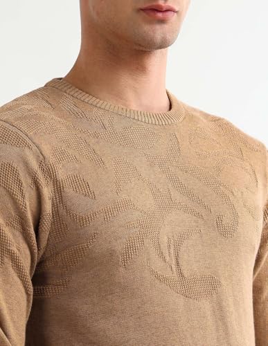 Arrow Men's Textured Regular Fit Sweater