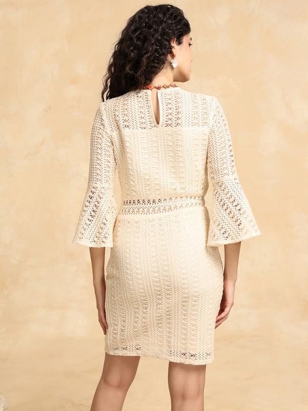 Kazo Cathy Mini Dress Beige