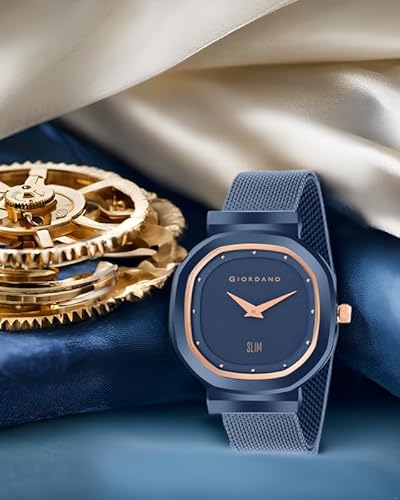 Giordano Analog Wrist Watch for Women Stylish Metal Strap with Water Resistant 3 Hand Mechanism for Girls & Ladies to Compliment Your Look/Ideal Gift for Female-GD-60014