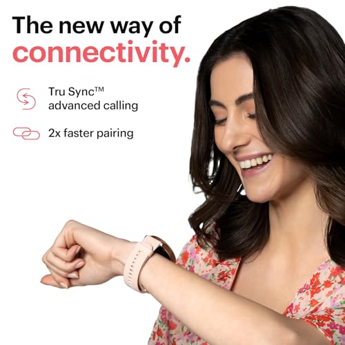 Noise Twist Round dial Smart Watch with Bluetooth Calling, 1.38" TFT Display, up-to 7 Days Battery, 100+ Watch Faces, IP68, Heart Rate Monitor, Sleep Tracking (Rose Pink)