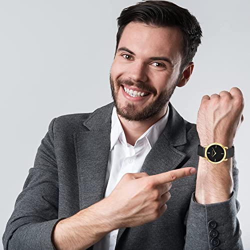 Giordano Wired Collection Analog Slim Watch for Man with Black Dial and Black Metal Mesh Strap Wrist Watches for Men, with Classy Wired Mesh Band - GD4057-22