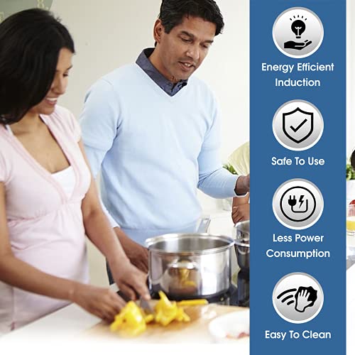 Crompton Greaves Instaserve 2000 W Induction Cooktop, Black and Silver, Medium