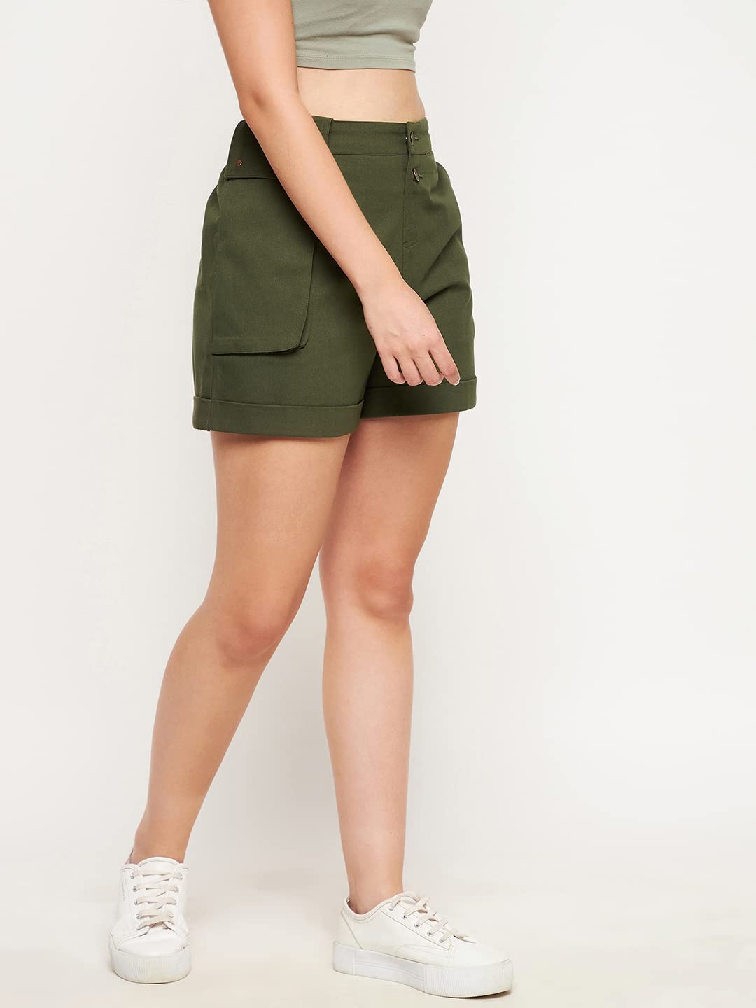 WineRed Women Olive with One Side Pocket