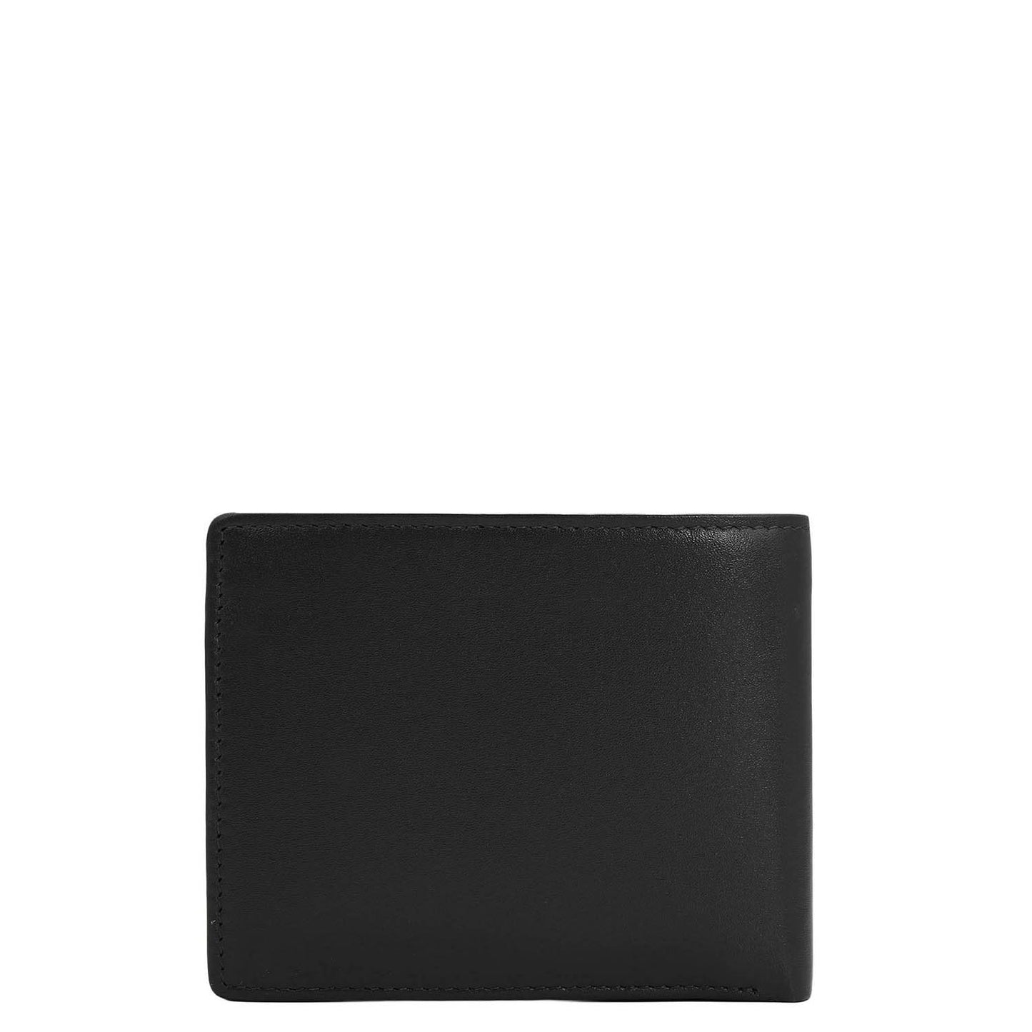 Da Milano RFID Protected Leather Wallet for Men with Card Slot - Black