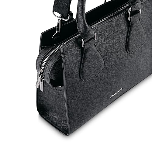 Fastrack Structured Satchel | Faux-Leather Women's Handbags | Satchel for Casual Carry