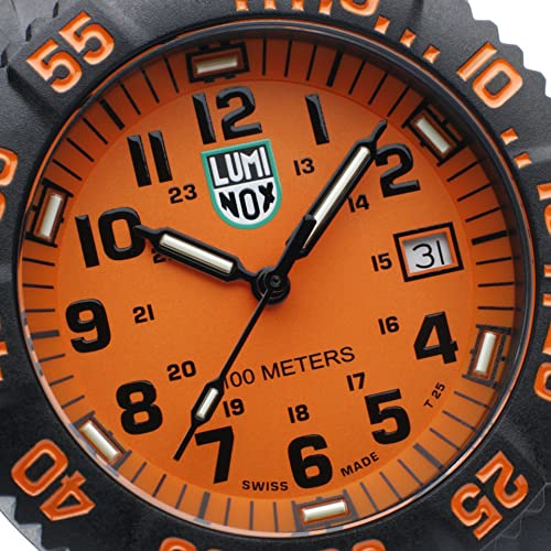 Luminox - G Collection Sea Lion X2.2079 - Mens Watch 38mm - Military Watch with Black Case/Band/Numbers Yellow Dial Date Function - 100m Water Resistant - Mens Watches - Swiss Made