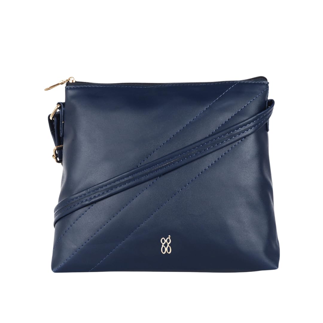 Baggit Women Blue Small Size Sling Bag | Ladies Stylish Casual Cross Body Purse Handbag
