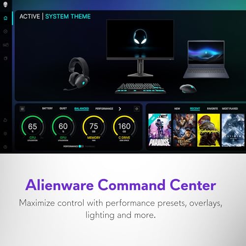 Alienware 16 Aurora Laptop AC16250-16-inch 16:10 WQXGA Display, Intel Core 7-240H Series 2, 16GB DDR5 RAM, 1TB SSD, NVIDIA GeForce RTX 5060 8GB GDDR7, Windows 11 Home, Onsite Service - Blue