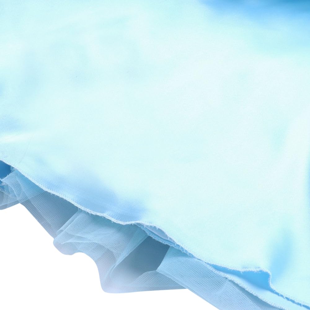 Hopscotch Girls Polyester Sleeveless Bird Print Fit And Flare Maxi Party Dress In Blue Color For Ages 3-4 Years (SRS-2302275)