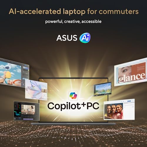 ASUS Zenbook A14 (2026),Snapdragon X2 Elite,NPU Upto 80TOPS,Qualcomm Adreno iGPU,16GB RAM,512GB SSD,FHD+ OLED, 14"(35.5 cm),Win 11,M365 Basic(1Y),Office 24,Iceland Gray,0.99 Kg,UX3407NA-QD226WS,AI PC