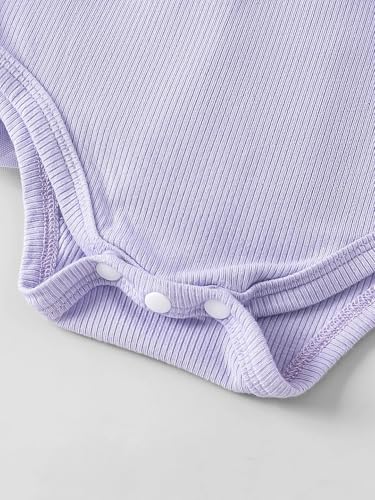 Hopscotch Tulle Puff Sleeves Onesie (0-3 Months)