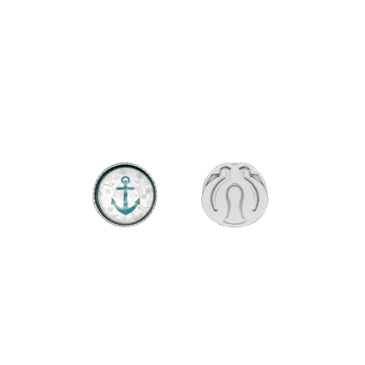 GIVA 925 Silver Anchor Cufflinks For Him