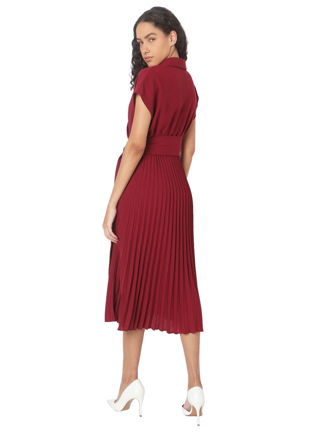 VERO MODA Women Red Fit and Flare Dress