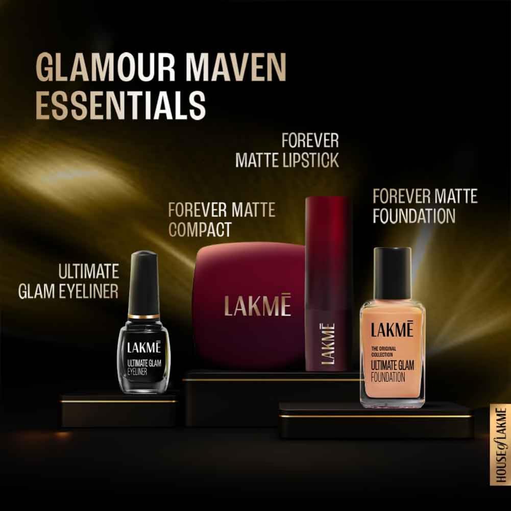 Lakme Forever Matte Lipstick, Waterproof, Non Drying, Creamy Matte Bullet Lipstick Made With French Rose Oil Extracts, Burgundy Bloom, 4.5g