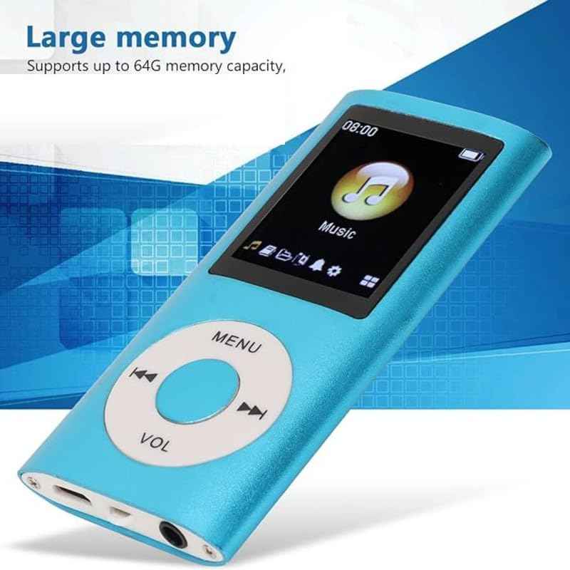 Drumstone 𝟏𝟎 𝐘𝐞𝐚𝐫𝐬 𝐖𝐚𝐫𝐫𝐚𝐧𝐭𝐲 - Portable MP4 Music & Video| QuickButtons, Shuffle/RepeatLossless Audio,| Best Mini Mediafor Sports,Memory Card not included