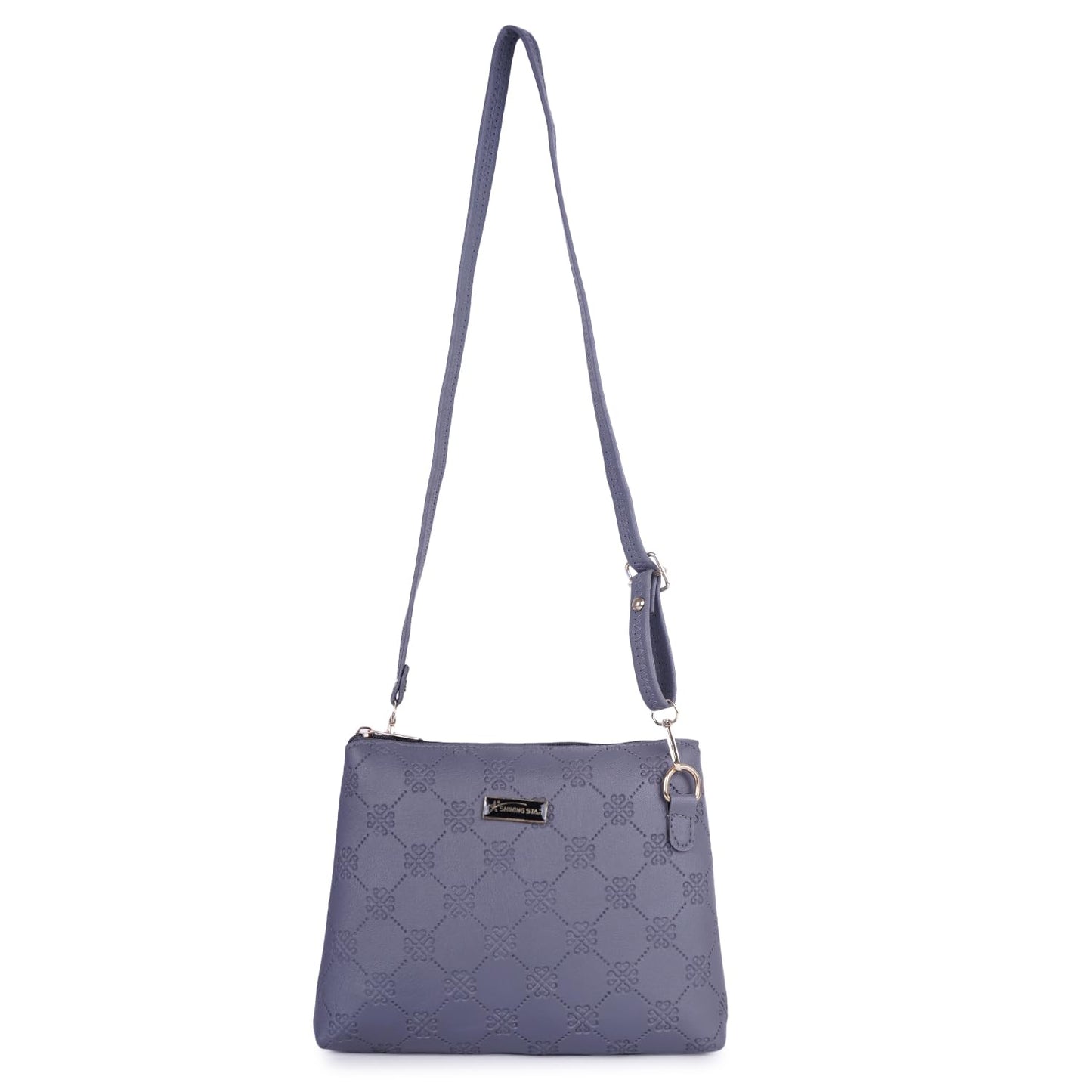 Shining Star Synthetic Leather Women's sling Bag | Ladies Purse Handbag | Women bags (DARK GREY)
