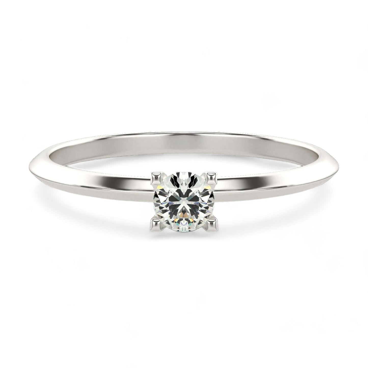 VALANOVA Sterling Silver & Certified Lab Grown Diamond 0.17cts | Ring For Women/Girls | Stylish & Elegant | VGR0355 | Ring Size: 12