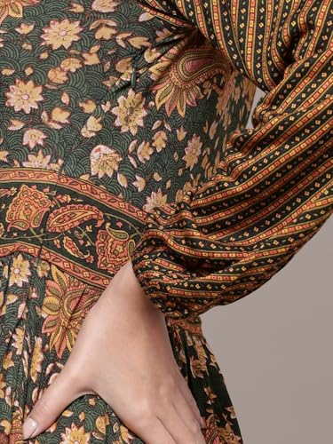 Aarke Ritu Kumar Green Meadow Midi Dress