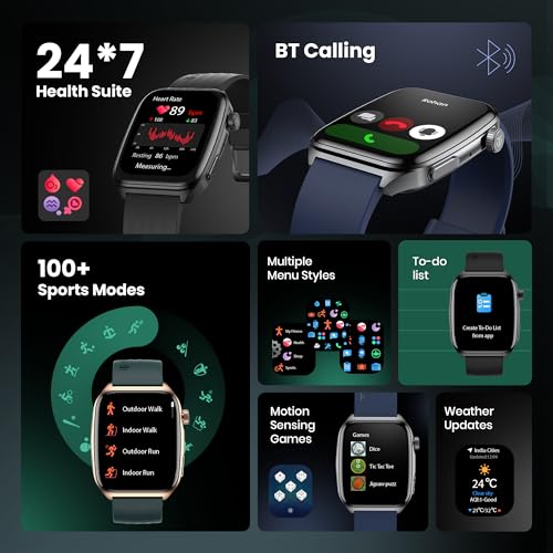 Titan Smart 4.0 Smartwatch with 1.93” AMOLED Display, Infinite AI Watch Faces, AI Voice assistant, Smart Hydration, Multiple Menu Styles, QR Hub, 100+ Multisports, BT Calling, HRM, SpO2, Games - Blue