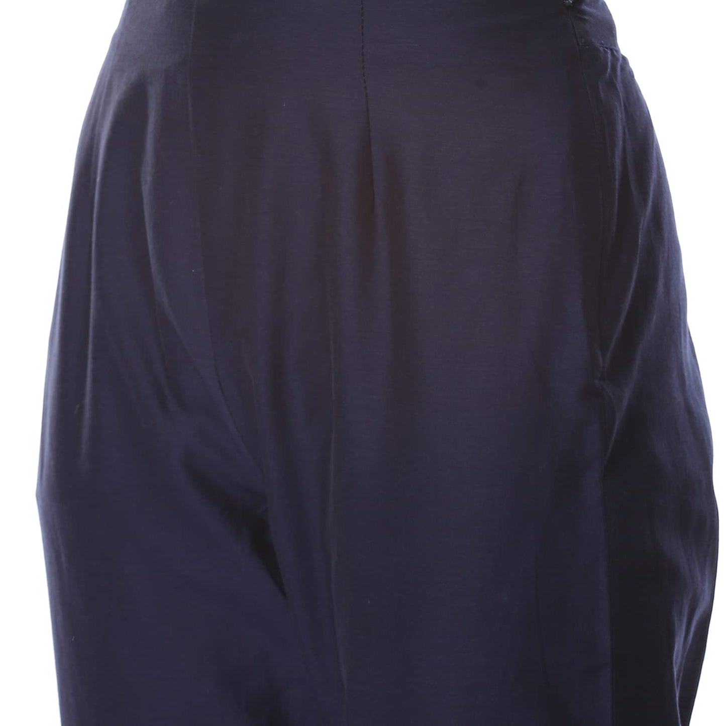 BIBA Women Cotton Yarndyed Narrow Salwar Kurta Dupatta(SKDASSORTED8386_INDIGO BLUE_42) 3Xl