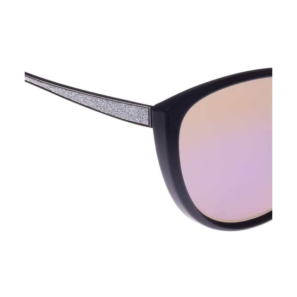 Giordano UV Protected Cat Eye Women's Sunglasses (GA90195C95, 58mm, Medium, Black Color Lens)